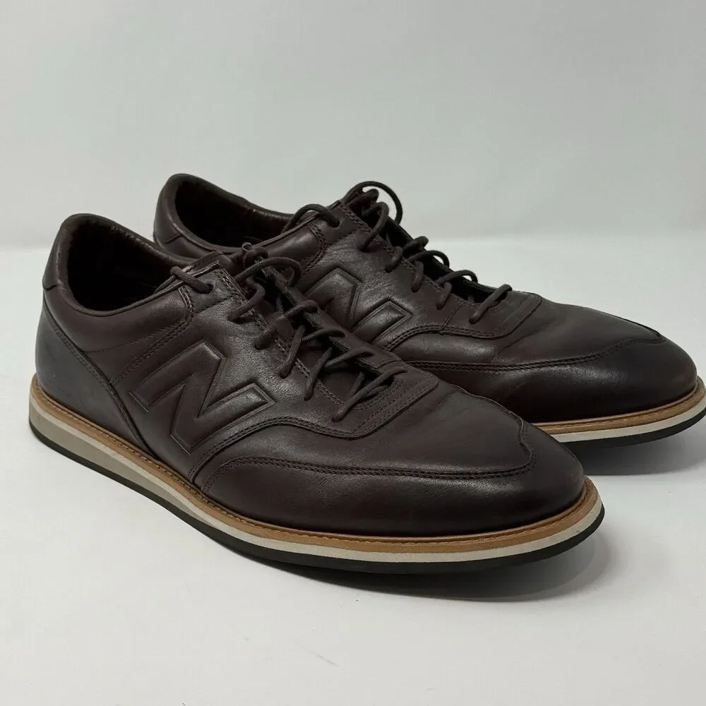 New Balance 1100 Men’s Size 12.5 Dark Brown Leather Dress Hybrid MD1100BR